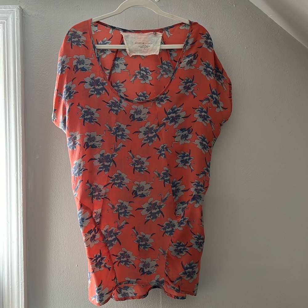 Vintage Aloha original issueing silk CU or minidress, or top